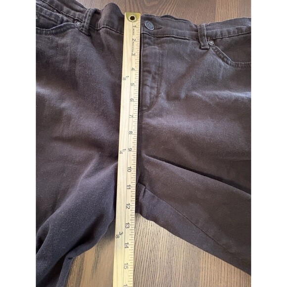 Gloria Vanderbilt Amanda STRETCH Womens Pants Size 12 Short Brown Jeans EUC - Picture 7 of 13
